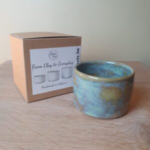 Handmade Ceramic Medium Cup - lagoon