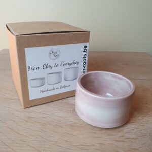 Handgemaakte Keramische Espresso Tas - antique pink